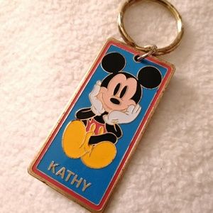 5/$20 KATHY Vntg Disney Mickey mouse keychain fob